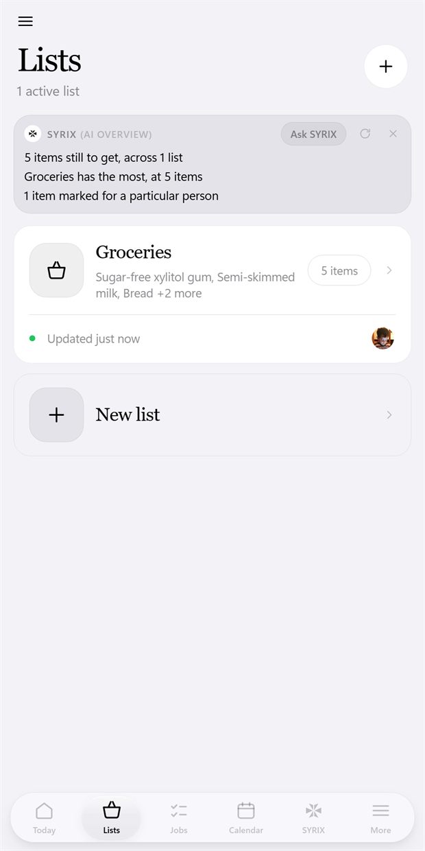 Kohli lists screen in light mode