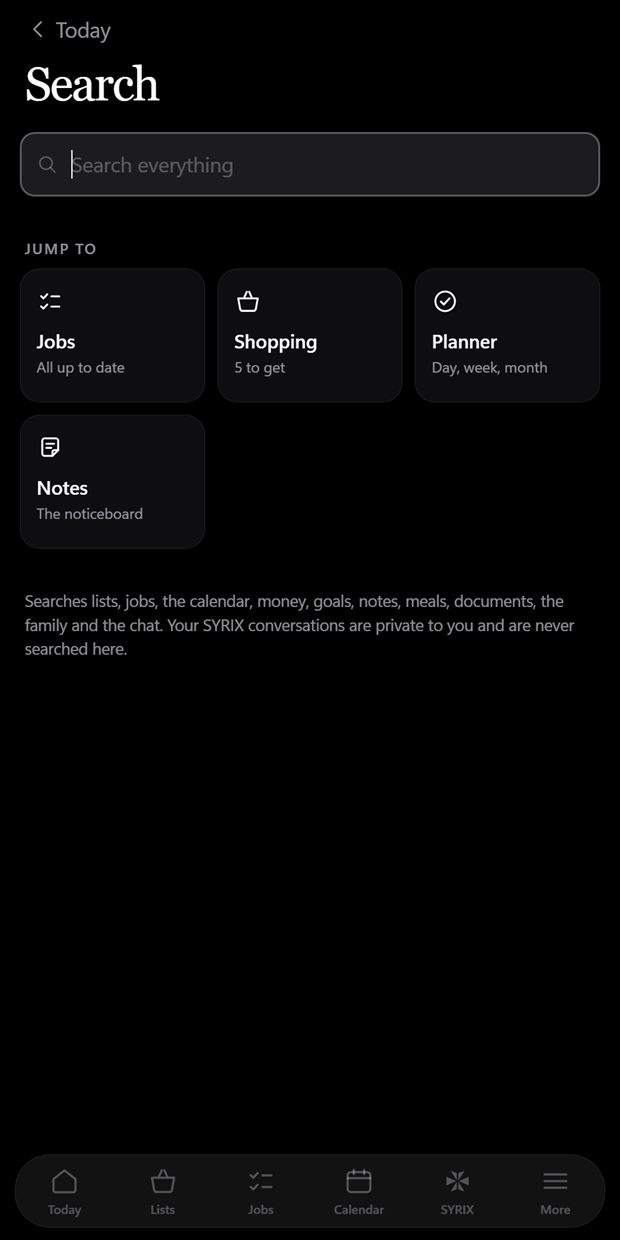 Kohli — search across everything on the device